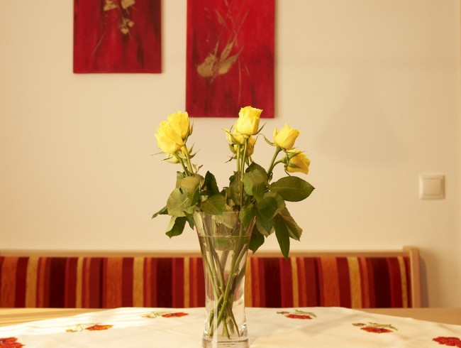 Liebevolle Dekorationen im Appartement Bergblick 