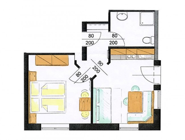 Skizze Appartement A